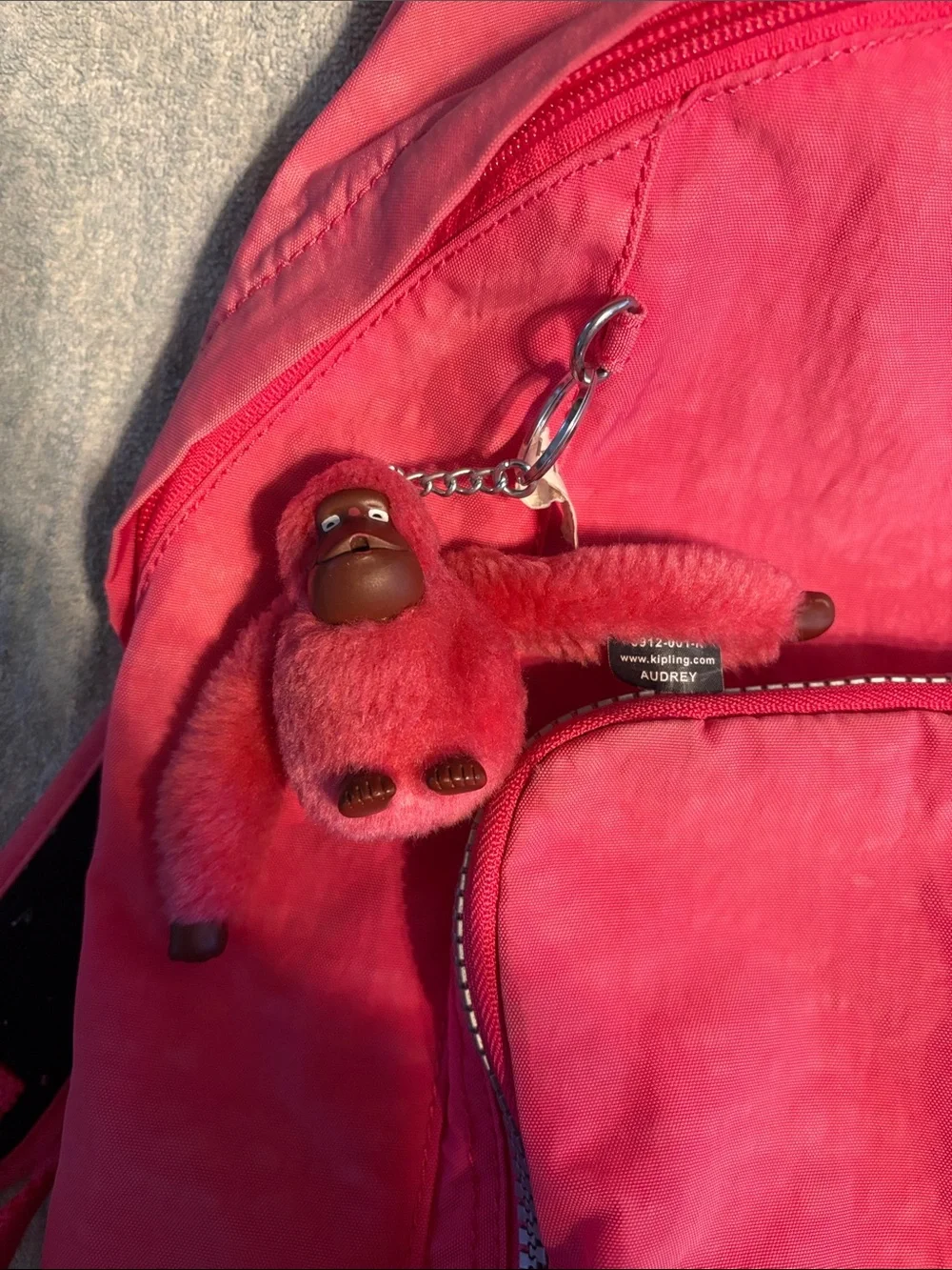 Kipling Ridge Vibrant Pink Zip Top Backpack BP2004 Day Pack